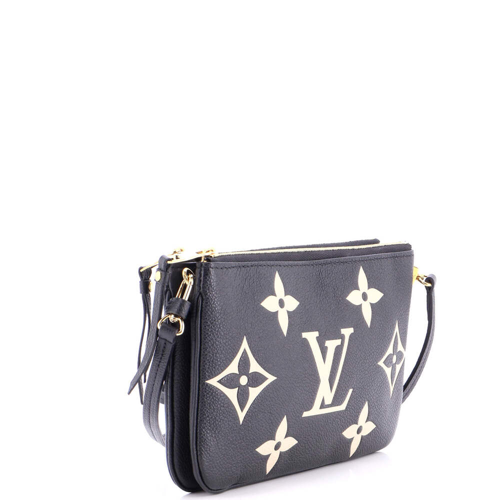 Louis Vuitton Double Zip Pochette Bicolor Monogram Empreinte Giant - Picture 2 of 6